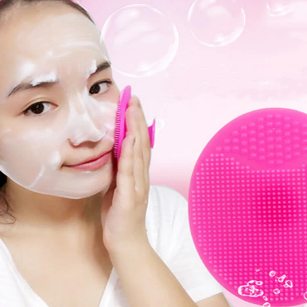

1 Pc Silicone Wash Pad Blackhead Face Exfoliating Cleansing Brushes facial treatment Cleansing Brush Beauty Makeup Tool