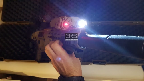 Тактический светильник Softair лазерный LA 5 UHP PEQ15 красный ИК светодиодный PEQ 15