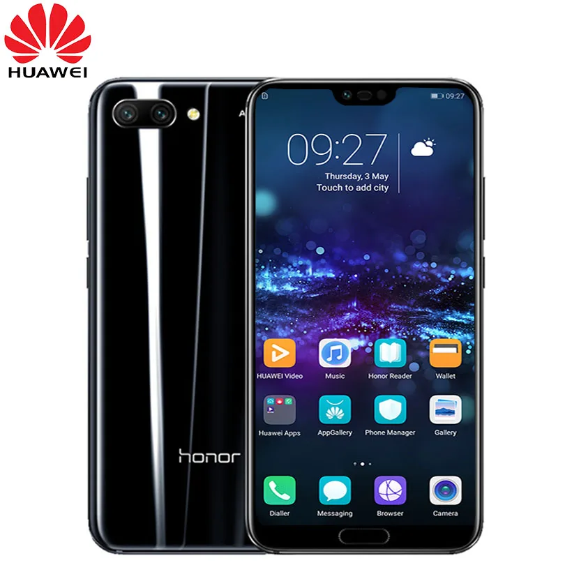 Оригинальный huawei honor 10 4G мобильный телефон LTE 4/6 ГБ Оперативная память 128