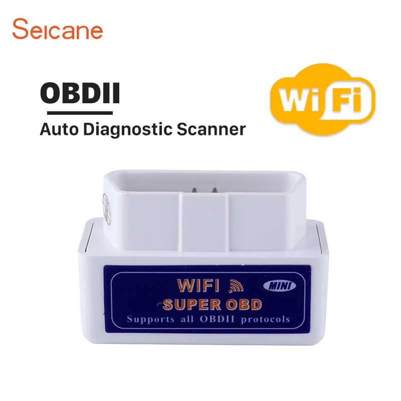 Автомобильный диагностический сканер Seicane Wi Fi OBD2 /OBDII для Android/IOS/ПК стерео GPS