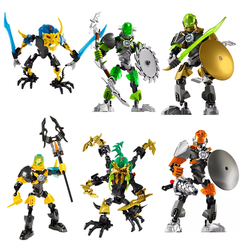 

Star Warrior Soldiers Bionicle Hero Factory Surge Evo Stringer Robot Figures Building Block Compatible With Lego Enlighten Toys