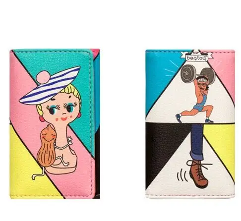 Bentoy Забавный Милый Камуфляжный кошелек для ключей Модный чехол для ключей для девочек PU мультяшный держатель с рисунком для кредитных карт корейский стиль Hasp женский кошелек для монет - Цвет: 3