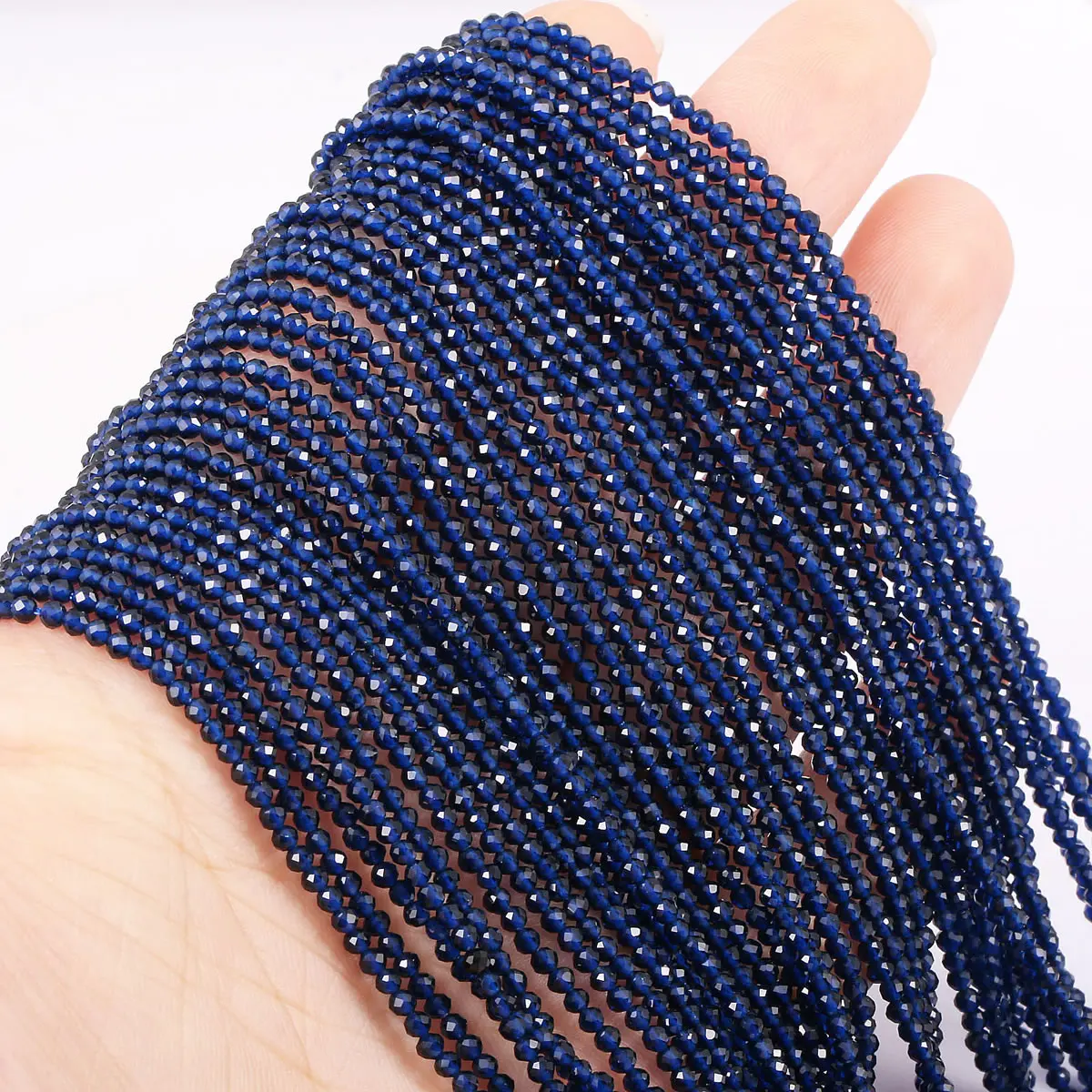 Маленькие бусины из натурального камня изумруды 2 3 мм сечение свободные бусины для изготовления ювелирных изделий ожерелье DIY браслет