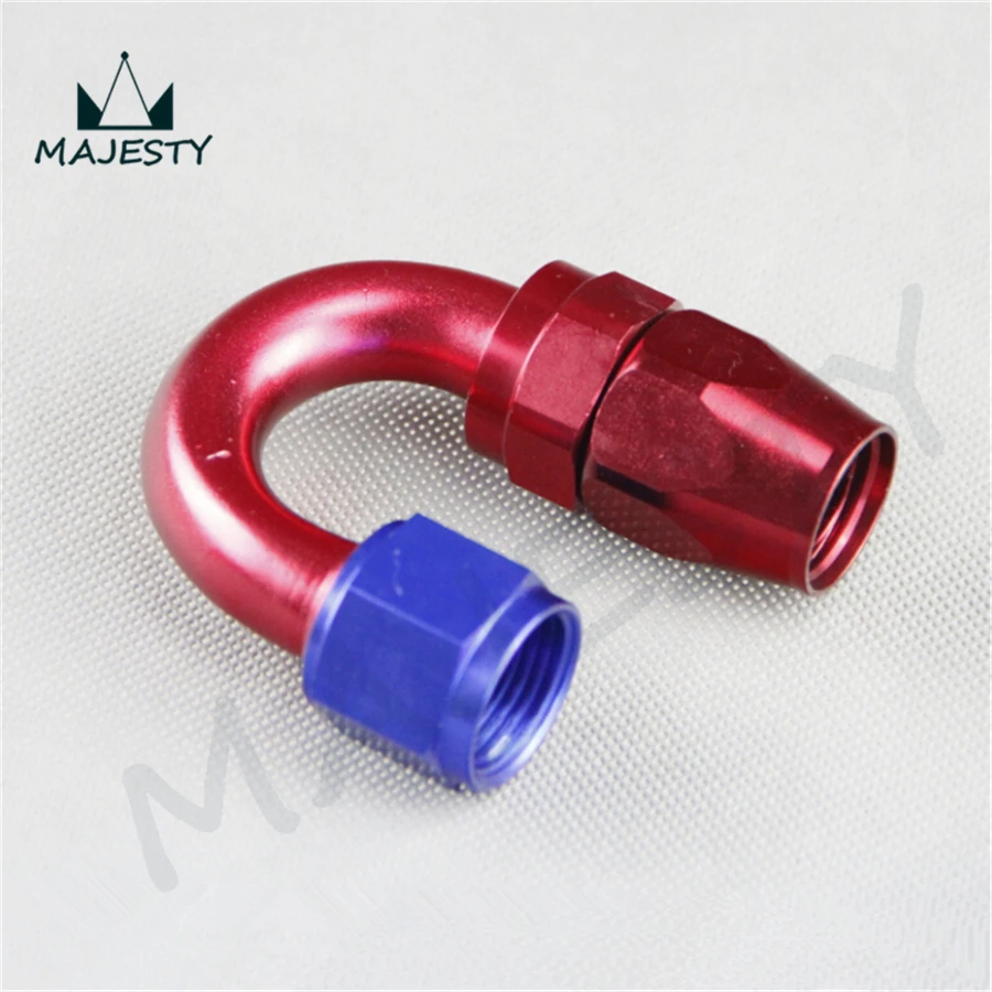 ALUMINIUM AN 6 180 Degree Swivel Seal Oil Fuel Line Hose End FITTING