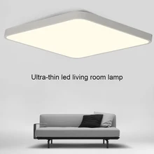Светодиодный потолочный светильник из акрила, супер тонкие лампы для спальни, балконов, светильник с алюминиевой рамой LO88