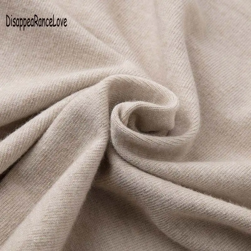 Disappearancelove 2018 Women's Cashmere Elastic Autumn Sweaters and Pullovers Wool Sweater Slim Tight Bottoming Knitted Pullover Sweaters