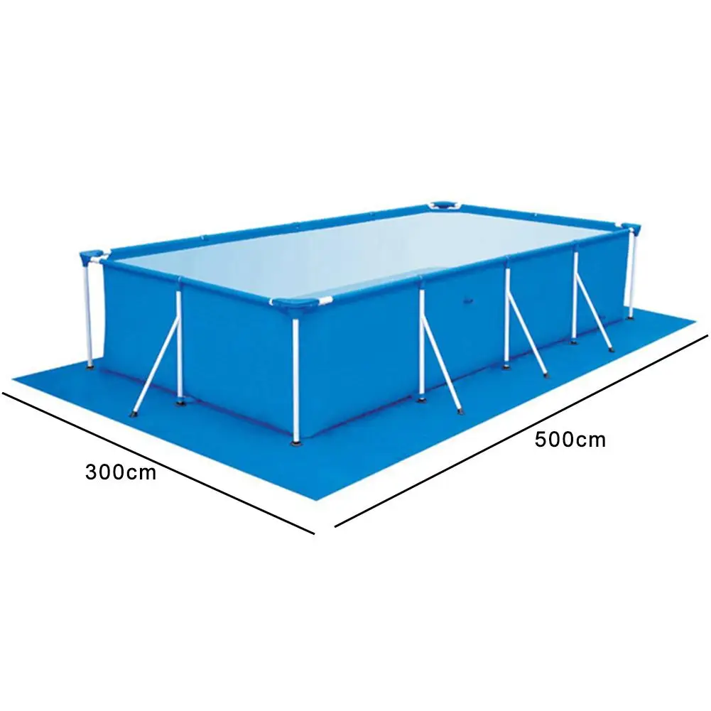 Квадратный коврик для бассейна надувной бассейн наземная ткань легко чистится коврик - Цвет: 500 x 300CM