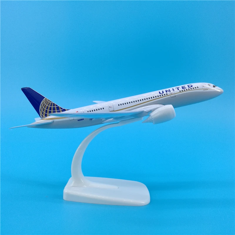 Модель самолета 20 см B787 американский Боинг 787 металлическая авиационная модель с