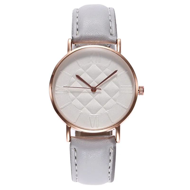 Women's watches brand luxury fashion ladies watch Roman Numerals Leather Analog Quartz Wrist Watches Clock Reloj mujer 3M30#N (3)