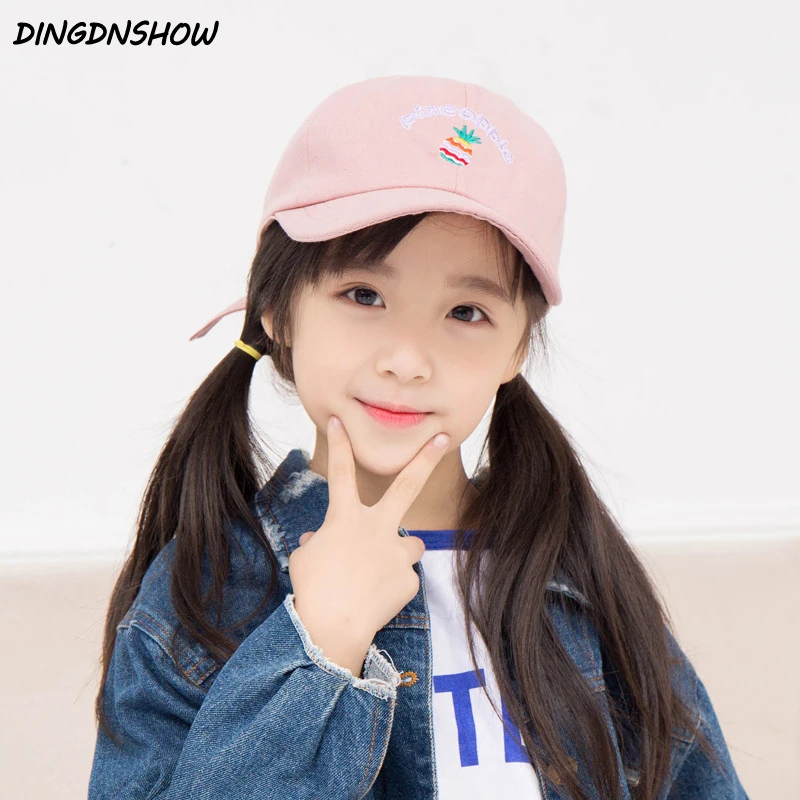 

[DINGDNSHOW] 2019 Fashion Child Baseball Cap Cotton Snapbacks Hat Embroidery Fruit Cartoon Hip Hop Cap Boys and Girls