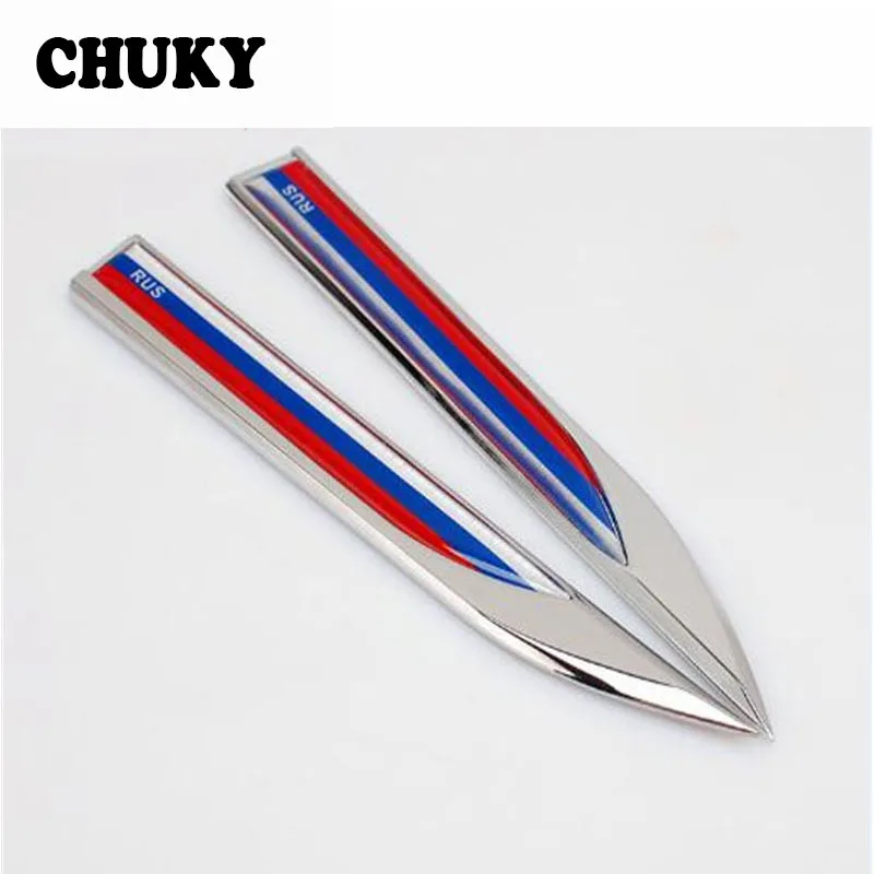 

CHUKY 2pcs Car Styling Decorative Russian Stickers For Fiat 500 Punto Ford focus 2 3 mk2 ranger mk4 Suzuki swift SX4 Accessories