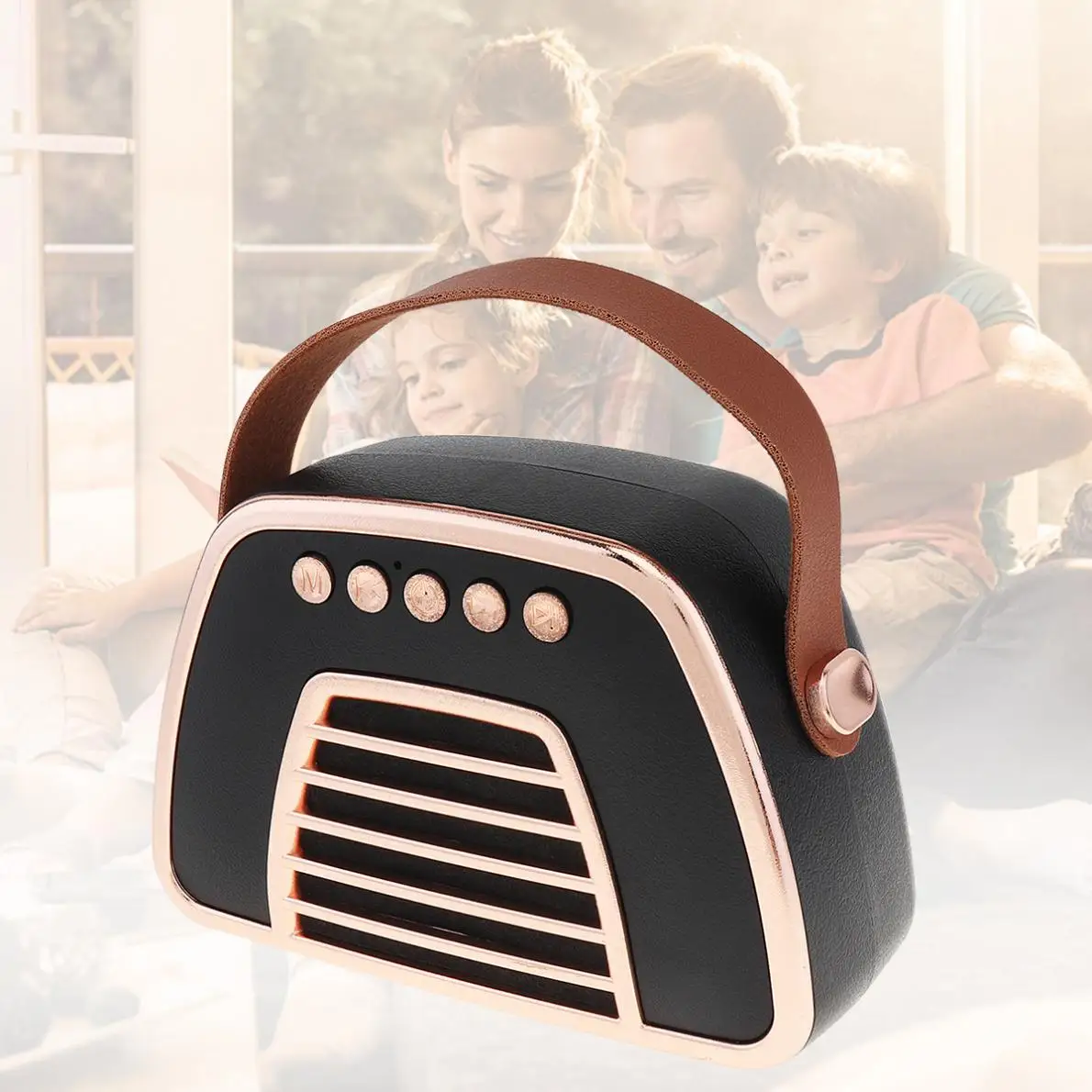 

Mini Portable Outdoor Retro Subwoofer Bluetooth Speaker with FM / TF / AUX / USB for Home / Party / Outdoor Activities