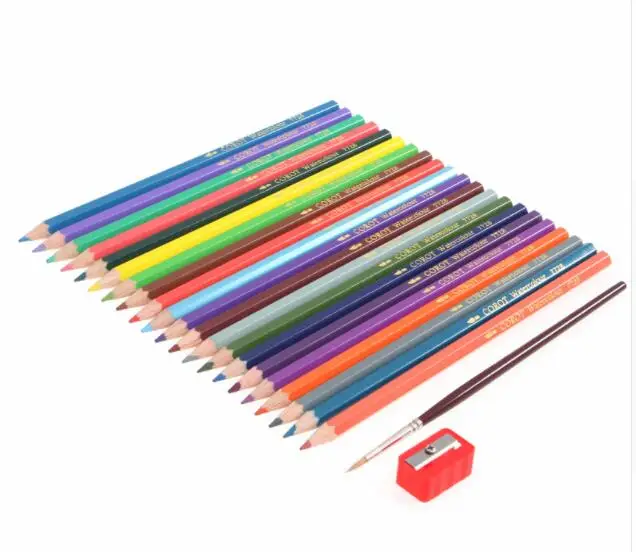 

72 Colors Safe Non-toxic Indonesia Lead Water Soluble Colored Pencil Watercolor Pencil Set For Write Drawing Art Supplies