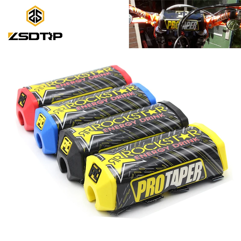

ZSDTRP Pro Taper 2.0 Square Handlebar Bar Pad Chest Protector Cross Bar fit 1-1/8 Handle Bar Motorcycle Dirt Bike Pit Bike