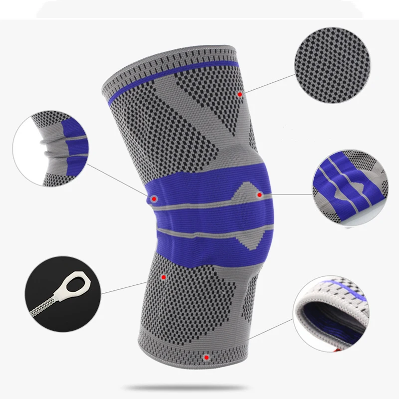 Outdoor Athletic Compression Leg Sleeves Padded Knee Protector