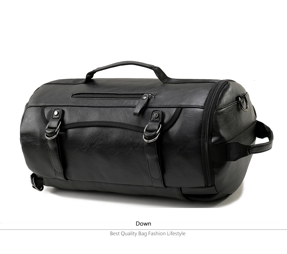 VORMOR, большой размер, круглый рюкзак из искусственной кожи, мужская спортивная сумка, модный рюкзак для путешествий, для мужчин, известный бренд