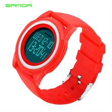 Sanda, новинка, красные спортивные часы для мальчиков, светодиодный, цифровые наручные часы для мужчин, брендовые, Роскошные, электронные часы, мужские часы, Relogio Masculino