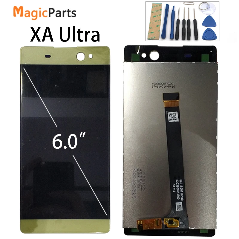 Оригинальный ЖК-дисплей 6 0 дюйма для SONY Xperia XA Ultra сенсорный экран с рамкой F3211 F3212 |
