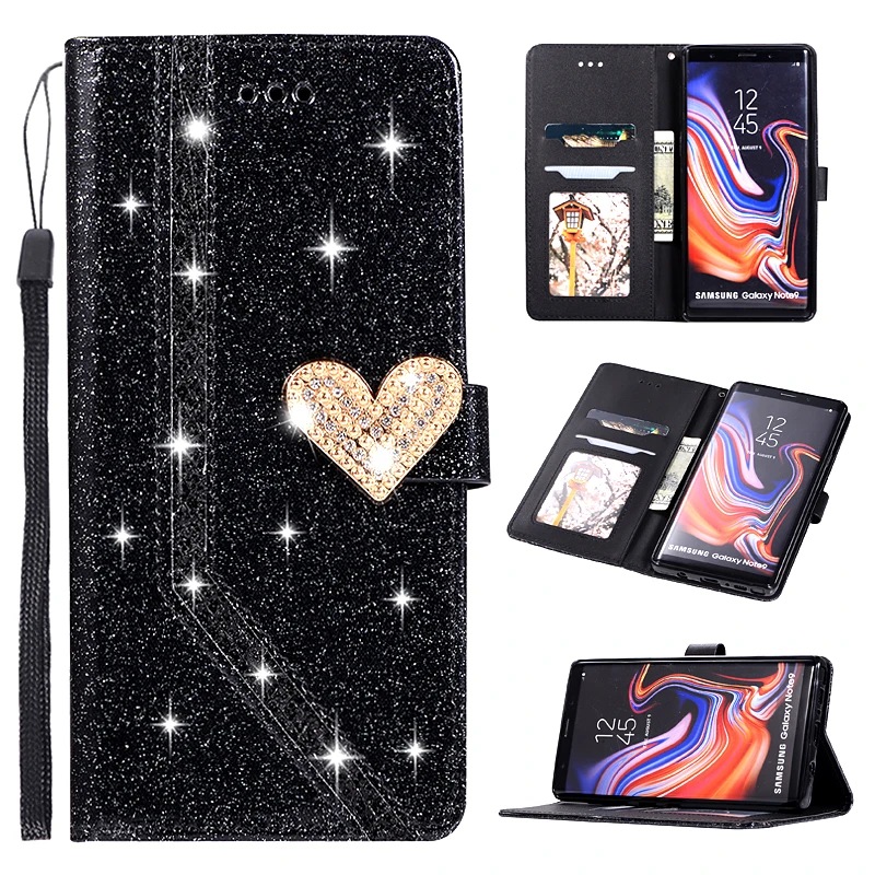 

Bling Wallet Leather Flip Case For Samsung S7 Edge S8 S9 S10e Note 8 9 J3 J4 J5 J6 J7 J8 A5 A6 A7 A8 A9 Plus 2016 2017 2018 A750
