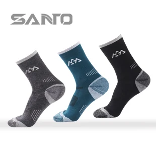 

SANTO Merino Wool Men's Thick Cycling Socks 3 Pairs/pack Winter Durable Hiking Bike Climbing Running Outdoor Sports Socks S017