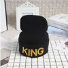 King Queen Beanie Set