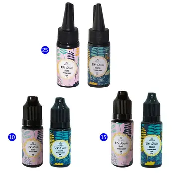 

1 Set UV Glue Hard Soft Glue DIY Epoxy Resin Crafts Silicone Molds Jewelry Making Phone Shell Fabric Arts Products Handmade W77