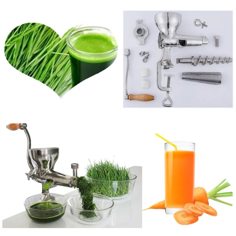 

Wheat grass juice extractor manual orange juicer stainless steel carrot juicer