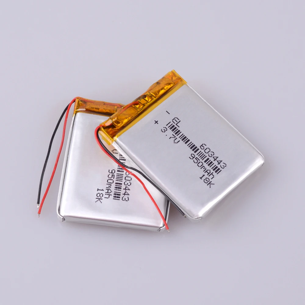 3 7 V 950mAh 603443 литий полимерный ионный аккумулятор для Mp3 MP4 GPS power bank электронная DVD