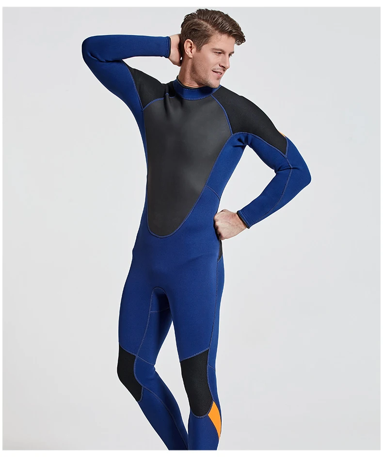 Мужской 3 мм полный костюм для серфинга Дайвинг Сноркелинг плавательный комбинезон неопрен мокрого костюма 3 мм всего тела водолазный костюм цельный