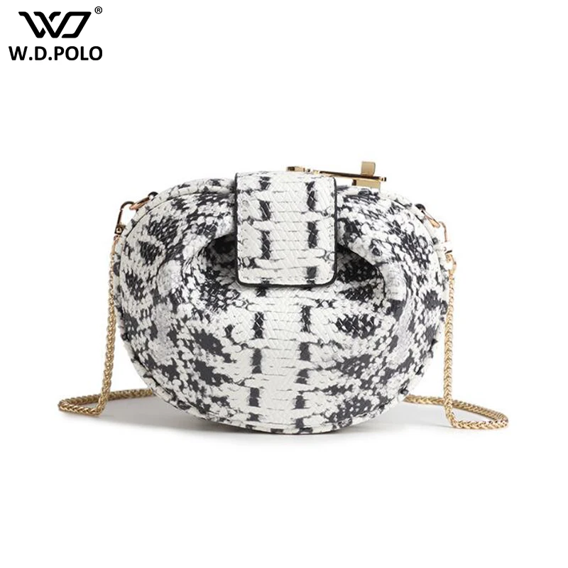 

New Genuine Leather Women Shoulder Bags Fashion Round Shape Lady Crossbody Bag Trendy Chain Hasp Design Women Bag Q0155