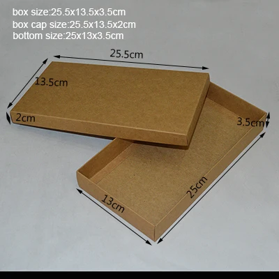 10 шт белая черная картонная коробка большая подарочная коробка с крышкой крафт-бумажные коробки для упаковки на заказ упаковочная коробка логотип Прямая поставка