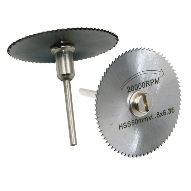 New Portable Rotary Tool Circular Saw Blades Cutting Discs Mandrel For Dremel Cutoff QST7pcs5