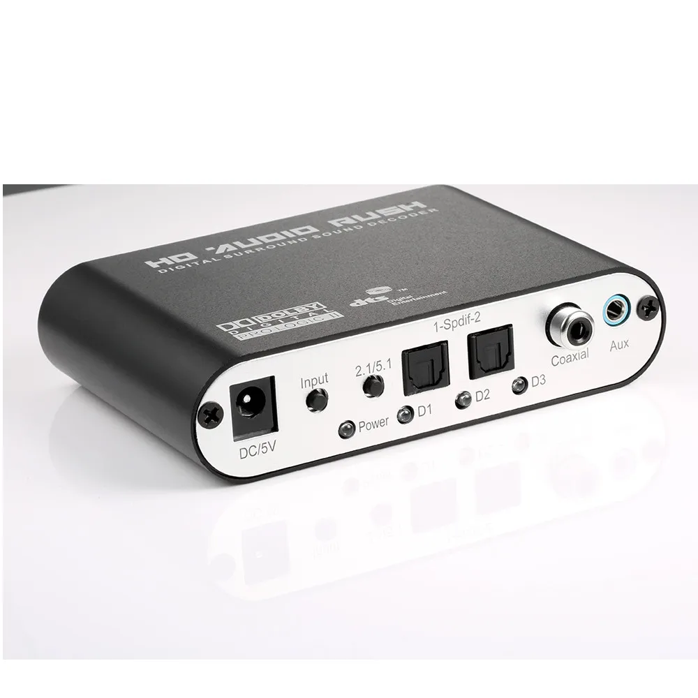 

DTS/AC3 5.1 channel Audio Decoder Digital DTS AC3 Optical To Analog 5.1 Audio Surround Sound Decoder Dolby Amplifier converter