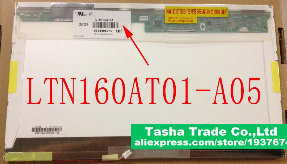 

LTN160AT01 LTN160AT01-A05 HD CCFL Backlight Laptop LCD Screen LED Display Panel LTN160AT01 A05 Matrix