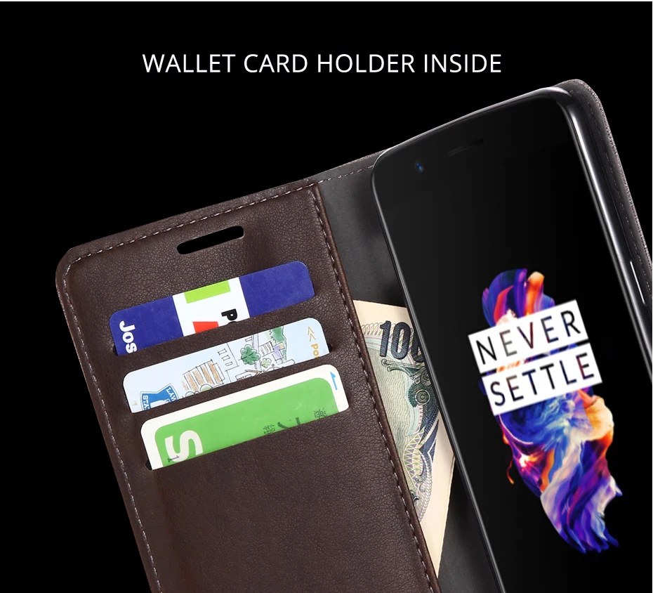 NKOBEE Oneplus 5 Flip Cover Wallet Card Holder Stand Oneplus 5 Case Original Protetive Linen+Leather Stitching One Plus 5 Cover (5)