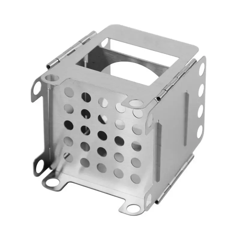 

Ultralight Titanium Wood Stove Outdoor Camping Multi-Fuels Alcohol Stove BBQ Stove