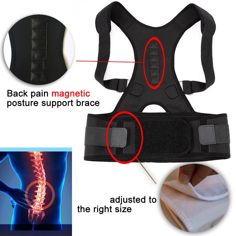Неопреновые Спортивные ремни для поддержки спины, высокое качество, поддержка спины, коррекция осанки, поясничная поддержка для спины, черные корсеты