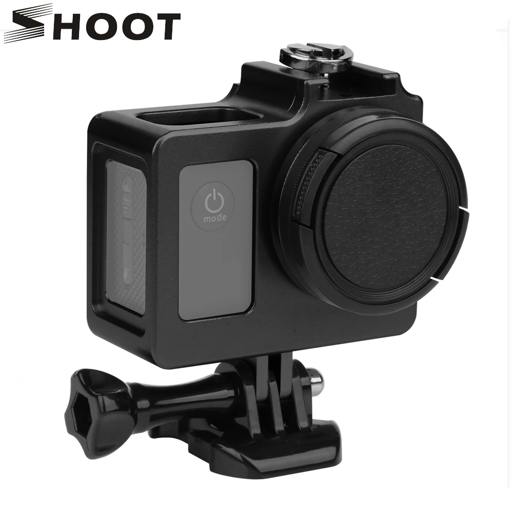 

SHOOT Aluminum Alloy Protective Case Metal Frame Lens Cover UV Filter for SJCAM SJ4000 SJ 4000 WIFI SJ6000 SJ7000 H9 Accessory