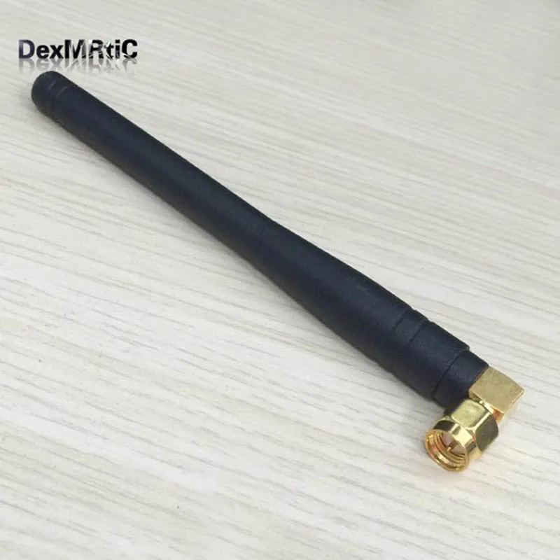 1 шт. 3G GSM антенна WiFi 3dBi SMA разъем под прямым углом 850/900/1800/1900/2100 МГц 105 мм длиной