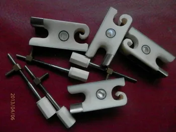 

Violin bow parts , 4pcs high quality violin bow frogs 4/4 , bone made