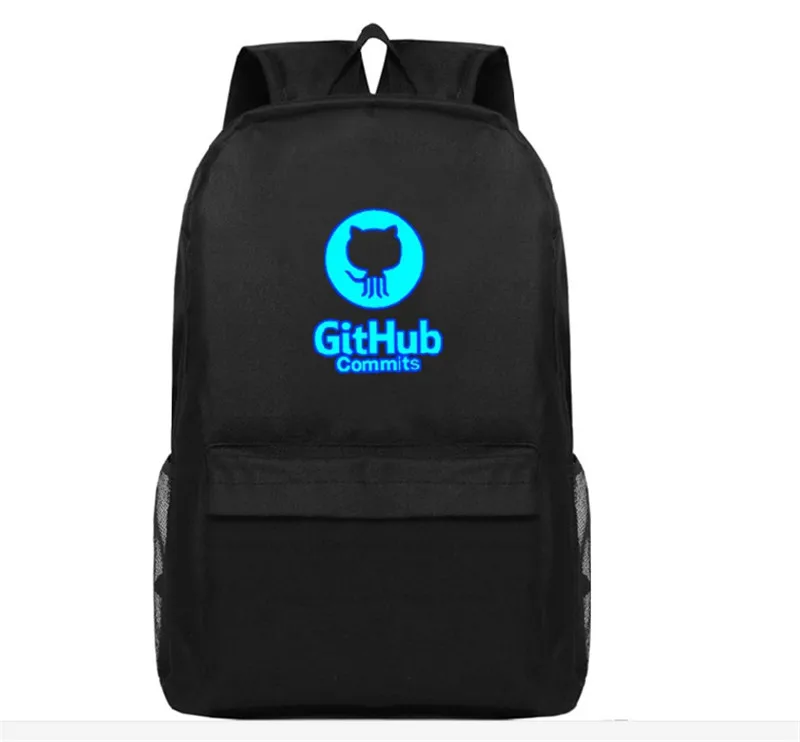 Аниме GitHub коммиты Geek рюкзак рюкзаки дорожные школьные сумки, Студенческие Книги Повседневная Подростковая Повседневная сумка для ноутбука