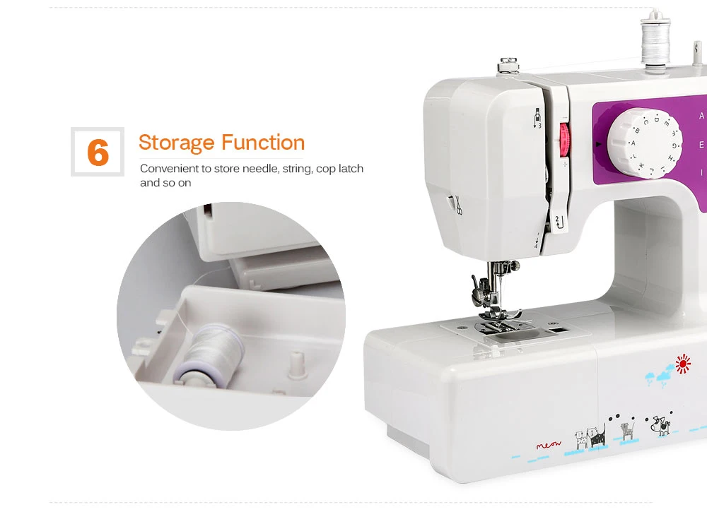 JG - 1602 Household Sewing Machine with 12 Different Stitches