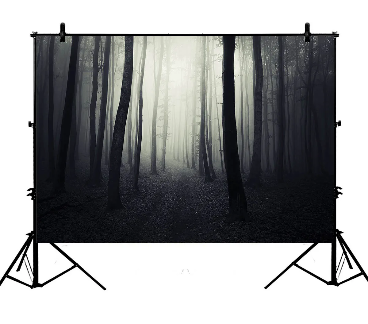 5x7ft Хэллоуин лес ужас страшная ночь призрак темный путь полиэстер фото фон