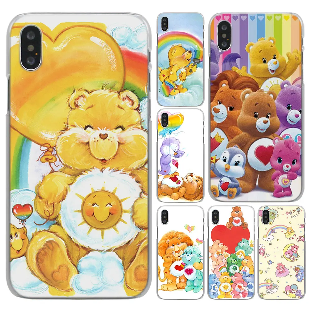 

Care Bears Design Transparent hard Phone Case Cover for Apple iPhone X Xs XR Xs MAX 6 6s 7 8 Plus SE 5S