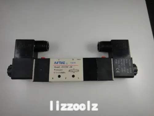 4V230C 08 12 В 24 в 110 220 3 позиционный 5 ходовой воздушный Соленоидный клапан|solenoid valve|air