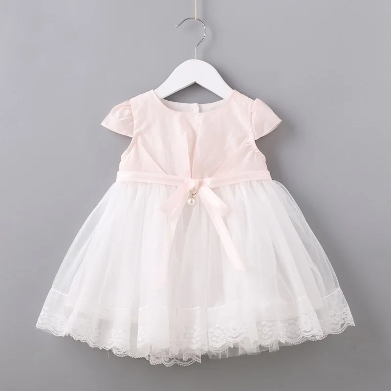 Baby Girl Pink Formal Dress 2018 Summer New Frenulum Fashion Tulle