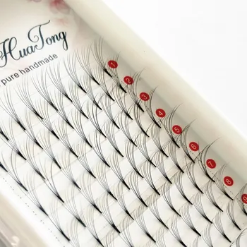 

New 6D Russian Volume Eyelashes Extension Short Stem Pre made Fans Lash Hot Selling Eyelash Individual Extensions Free Shipping