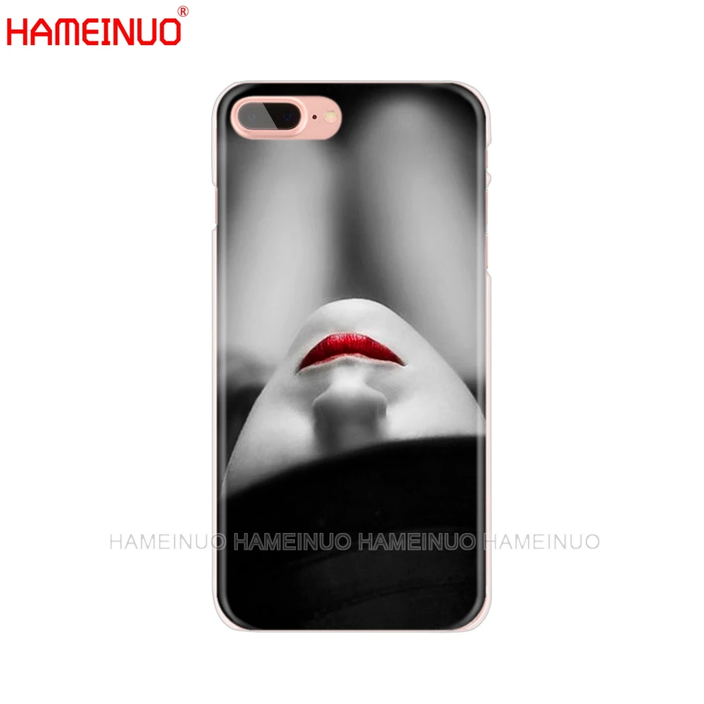Чехол для мобильного телефона HAMEINUO Red Sexy Lips girl роскошный корейский чехол iphone X 8 7 6 4