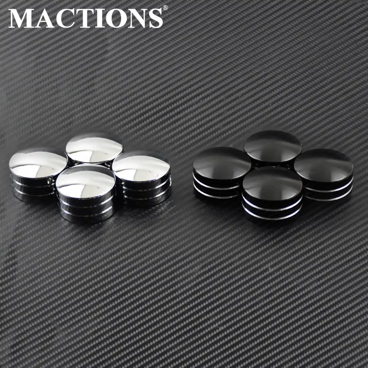 4PCS Head Bolt Nut Covers Fit for Harley-Davidson Twin Cam Big Twin Sportster