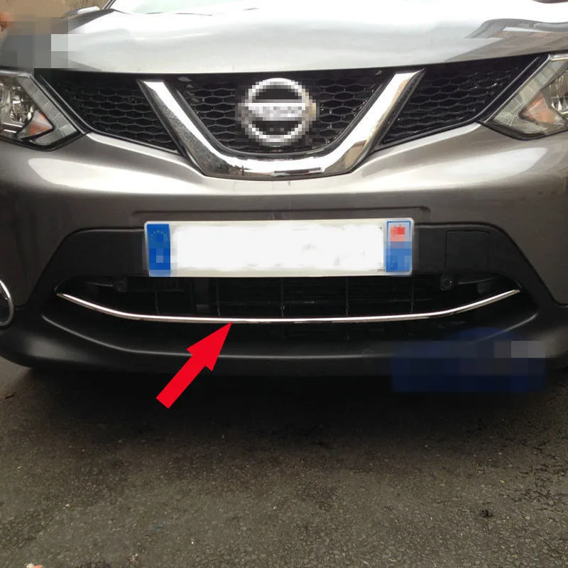 

ABS Chrome Front Grill Bumper Cover Trim For NISSAN QASHQAI 2014 2015 2016